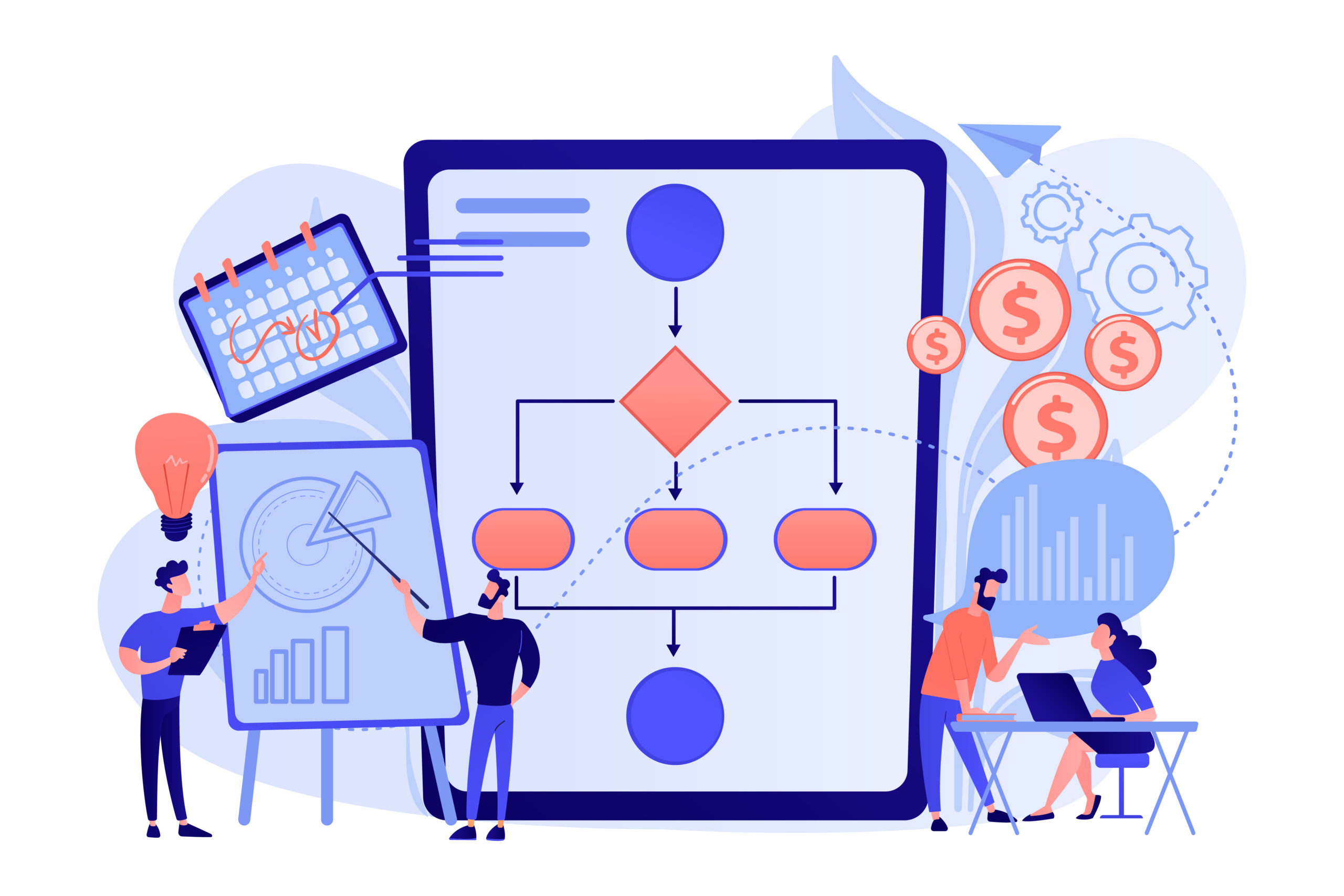 Workflow planning illustration